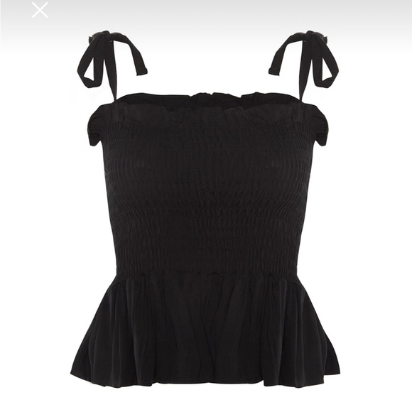 Linen black top size S - Picture 5 of 5